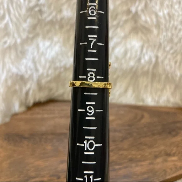 18k Yellow Plated Gold Leaf Statement Ring Artisan Collection of Columbia Size 8 - Picture 7 of 8